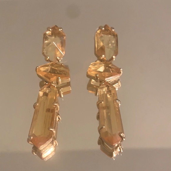 BCBGMAXAZRIA Amber & Gold Drop Earrings - Picture 1 of 5